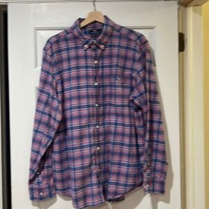 Vineyard Vines plaid flannel button down